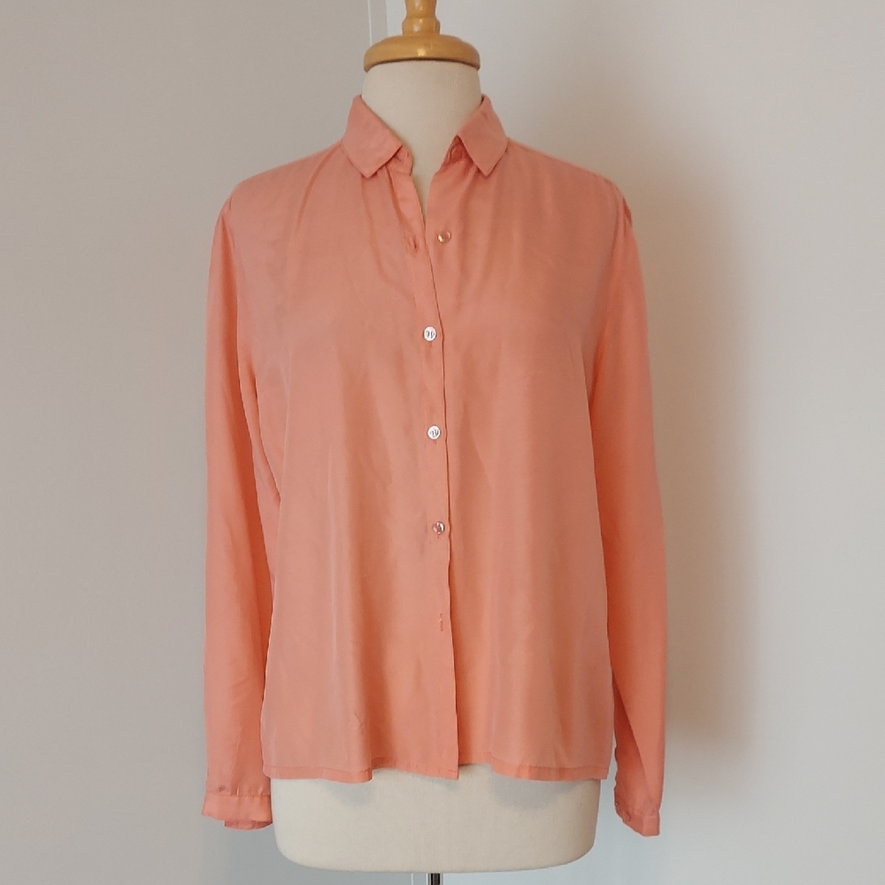 Pink Button Down Shirt with Dress Shirt Collar